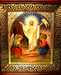 икона Воскресения Христова, 17х21 (цена 9000р. +2000р. за киот)